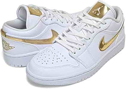 靴 NIKE WMNS AIR JORDAN 1 LOW SE WHITE/GOLD 楽天市場】NIKE WMNS AIR JORDAN 1 LOW SE white/metallic gold